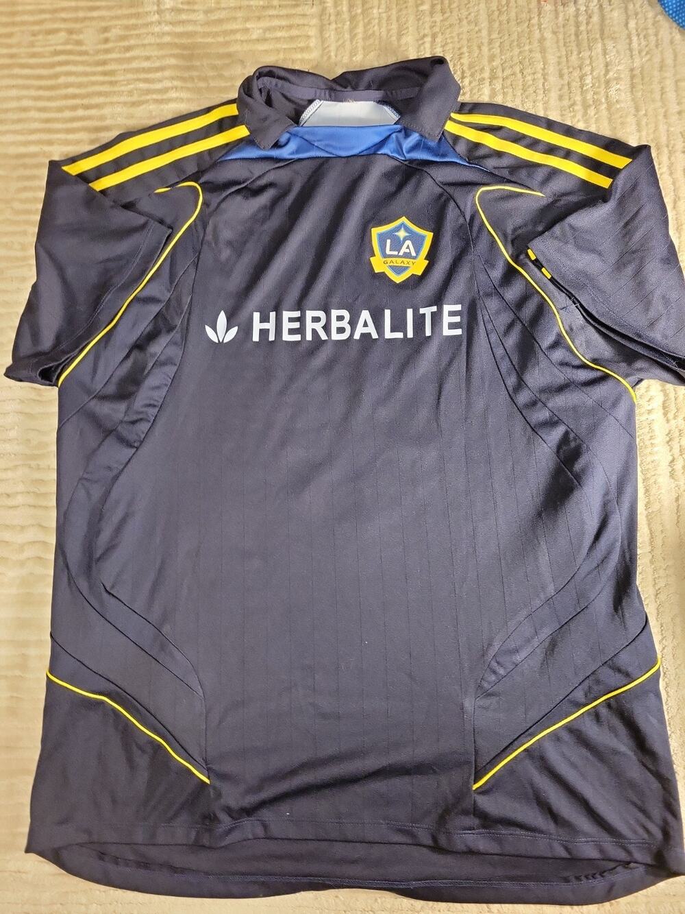 Los Angeles LA Galaxy MLS Soccer Shirt Jersey futbol Mens size XL Adult